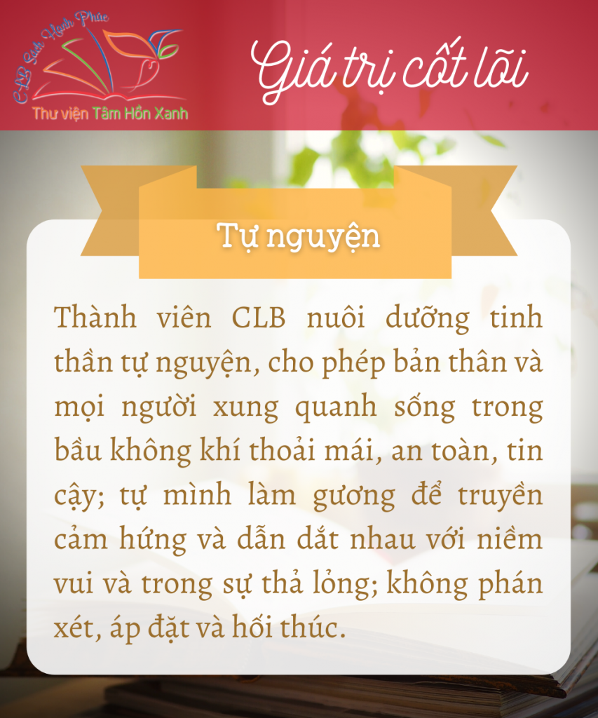 Tuần giá trị #01: TỰ NGUYỆN