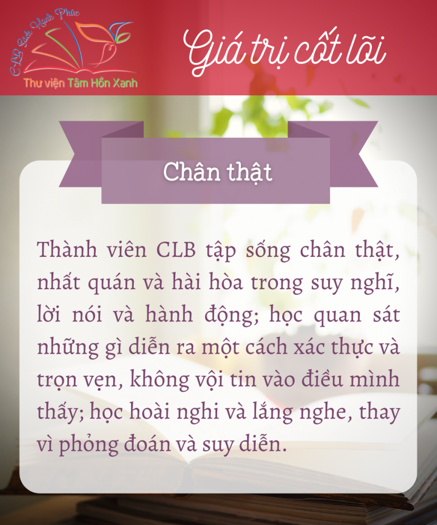 Tuần giá trị #03: CHÂN THẬT