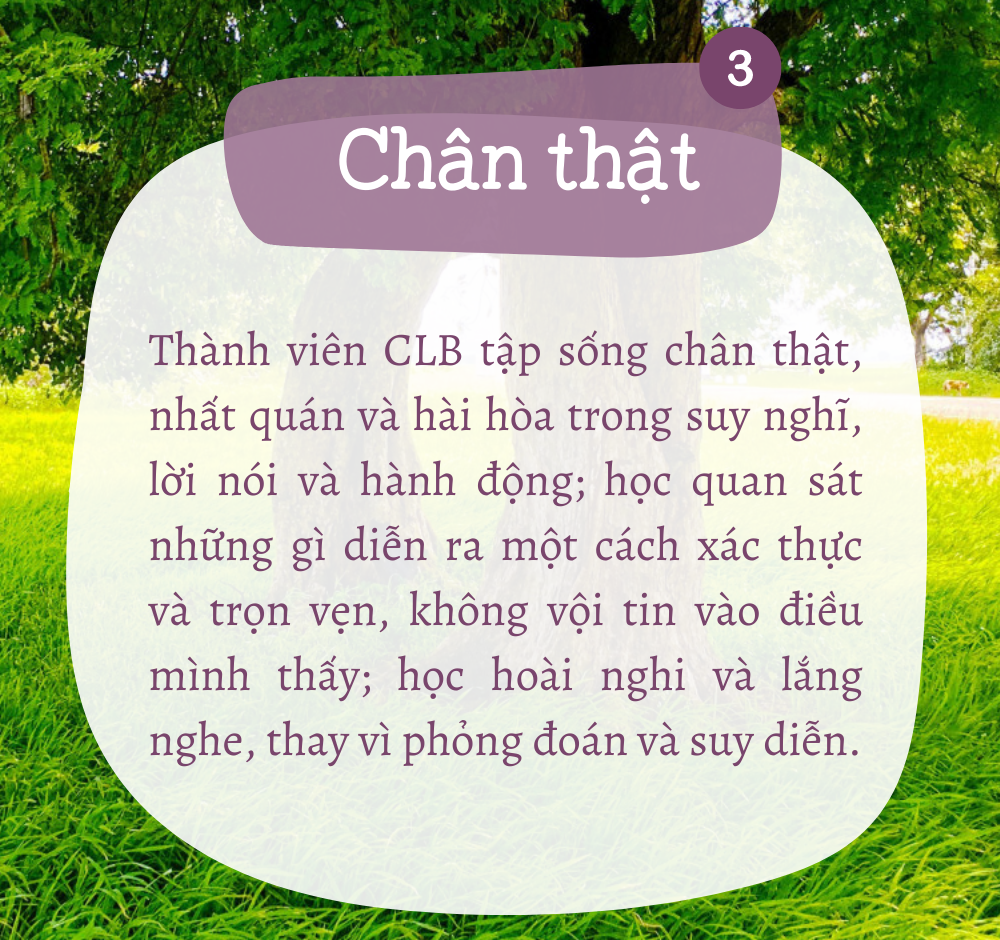 Tuần giá trị #07: CHÂN THẬT