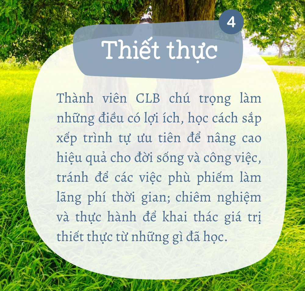 Tuần giá trị #08: THIẾT THỰC