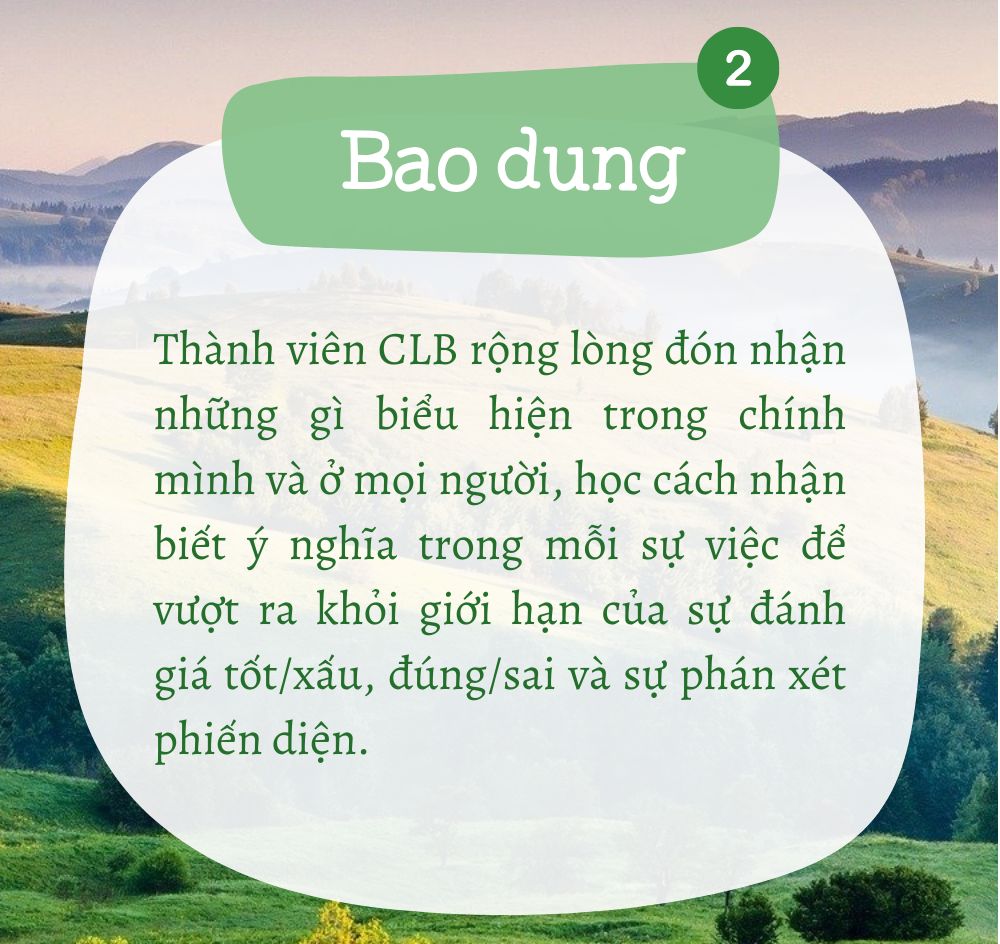 Tuần giá trị #10: BAO DUNG